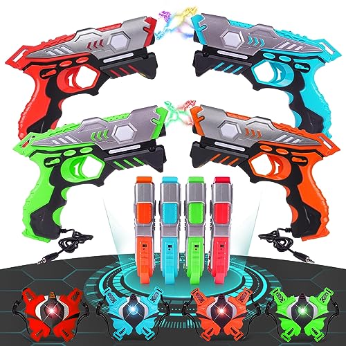 Vatos Wiederaufladbare Laser Tag Rifle, Echtzeit Daten SYNC Infrarot Laser Tag Sets von 4 Rifle 4 Vest,Lazer Tag Spiel für Erwachsene,Laser Tag Rifle Set von 4 für Jungen Mädchen Alter 6-12 Jahre alt Vatos Wiederaufladbare Laser Tag Rifle, Echtzeit Daten SYNC Infrarot Laser Tag Sets von 4 Rifle 4 Vest,Lazer Tag Spiel für Erwachsene,Laser Tag Rifle Set von 4 für Jungen Mädchen Alter 6-12 Jahre alt von VATOS