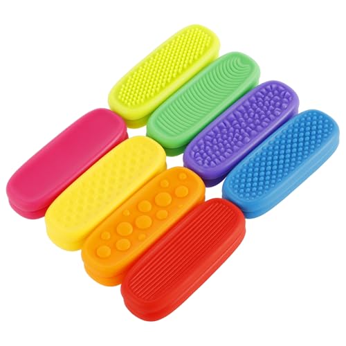 16 Stück Silikon Sensorikstreifen für Kinder,Wiederverwendbar Fidget Toys,Leuchtende Farben,Anti Stress Kinder,Sensorik Spielzeug mit Saugnapf für Klassenzimmer,Büro,Reisen und Ausflüge(Stil 1,16pcs) 16 Stück Silikon Sensorikstreifen für Kinder,Wiederverwendbar Fidget Toys,Leuchtende Farben,Anti Stress Kinder,Sensorik Spielzeug mit Saugnapf für Klassenzimmer,Büro,Reisen und Ausflüge(Stil 1,16pcs) von VAVPUP