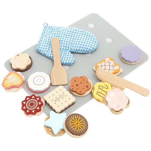 28 Stück Kinderküche Zubehör,Cookies Bakery Spielzeug mit Keks Backspielzeug, das die Fantasie Anregt und Kinder zum Spielen und Backen Animiert,Geschenk für Jungen und Mädchen 2 3 4 5 6Jahre(Stil 1) von VAVPUP