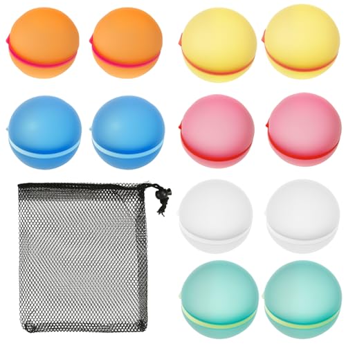 36 Stück Wasserbomben Magnet,Magnetische Wasserbomben Selbstschließend,Tragbar Wasserballoons mit Netzbeutel,Wiederverwendbare Silikon Wasserbomben für Strand,Poolpartys,Kinder Erwachsene (36pcs A) 36 Stück Wasserbomben Magnet,Magnetische Wasserbomben Selbstschließend,Tragbar Wasserballoons mit Netzbeutel,Wiederverwendbare Silikon Wasserbomben für Strand,Poolpartys,Kinder Erwachsene (36pcs A) von VAVPUP