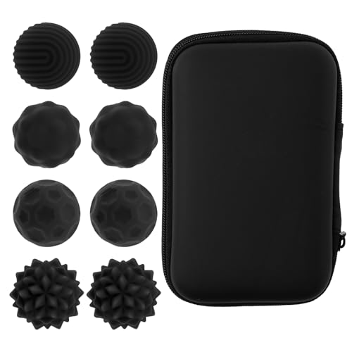 8 Stück Magnetische Bälle,Akupressur Ball aus Silikon,Kompakt Tragbares Motorikspielzeug mit Aufbewahrungsbox,Magnetische Fidget Toys mit Multi Textur,Silikon Sensorik Spielzeug(schwarz) von VAVPUP
