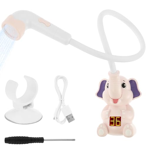 Duschkopf für Babybadewanne,Sicher Badewannenspielzeug,Intelligent Steuerbar Elefanten Wasserpumpe,Verstellbar Duschkopf für Babybadespielzeug,Wasserdichter Silikon Duschkopf für Babybadezimmer (rosa) Duschkopf für Babybadewanne,Sicher Badewannenspielzeug,Intelligent Steuerbar Elefanten Wasserpumpe,Verstellbar Duschkopf für Babybadespielzeug,Wasserdichter Silikon Duschkopf für Babybadezimmer (rosa) von VAVPUP