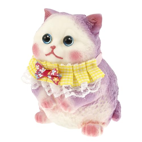Squishy Katze Toy,Großes Handbemaltes Katzen Quetschspielzeug,14.5*10.5cm,Tragbares Cat Squeeze Toy Klein zum Stressabbau,Deko für Kinder, Erwachsene und Jugendliche(Stil 1) von VAVPUP