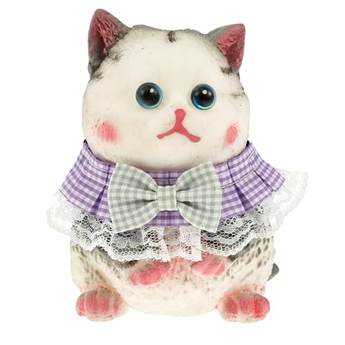 Squishy Katze Toy,Großes Handbemaltes Katzen Quetschspielzeug,14.5*10.5cm,Tragbares Cat Squeeze Toy Klein zum Stressabbau,Deko für Kinder, Erwachsene und Jugendliche(Stil 3) von VAVPUP
