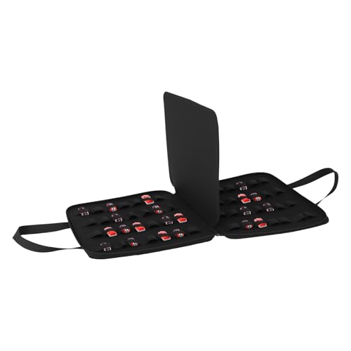 VAVPUP Aufbewahrungstasche für Spielzeugautos,37 * 3 * 31cm,Tragbarer Filz Organizer fürbis zu 56Spielzeugautos,Stilvolle Aufbewahrungstasche mit Griff für Kindergeschenke auf Reisen(A) von VAVPUP