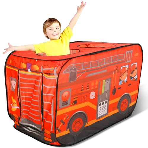 VAVPUP Popup Feuerwehrauto Zelt für Kleinkinder wasserdicht faltbar Feuerwehrauto Spielzeug,einfach zu bauen,Lernspielzeug,Feuerbekämpfungszelt mit Stahlrand,Geburtstagsgeschenk für Mädchen und Jungen VAVPUP Popup Feuerwehrauto Zelt für Kleinkinder wasserdicht faltbar Feuerwehrauto Spielzeug,einfach zu bauen,Lernspielzeug,Feuerbekämpfungszelt mit Stahlrand,Geburtstagsgeschenk für Mädchen und Jungen von VAVPUP