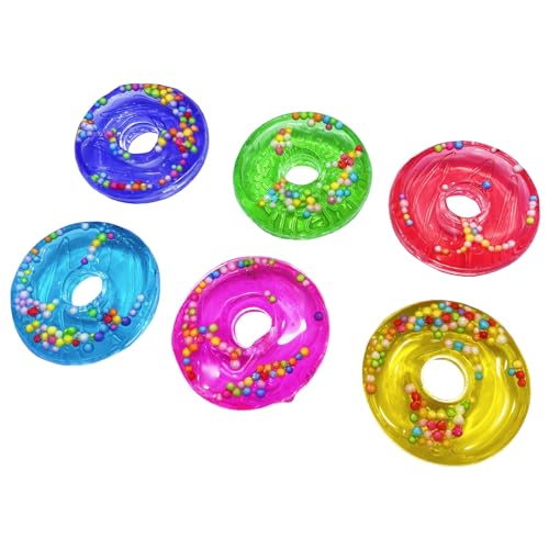 6Pcs 6 Farbe Donut Butter Slime Spielzeug, Stressabbau Slime Zubehör, Komfortabel und Nicht-klebriges Gefühl, Wiederverwendbar, Zurück Zu Schule Saison Geschenk für Jungen und Mädchen von VBBTYRU