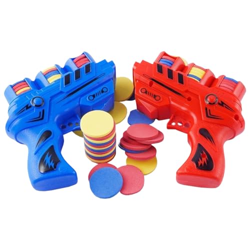Schaumstoff-Scheibenwerfer,Scheibenschießspielzeug,EVA-Softpistole und 50 Frisbees, sommerliche Outdoor-Spiele und -Aktivitäten,Partygeschenke und Outdoor-Spielzeug für Kinder von 8–12 Jahren(2 Stück) Schaumstoff-Scheibenwerfer,Scheibenschießspielzeug,EVA-Softpistole und 50 Frisbees, sommerliche Outdoor-Spiele und -Aktivitäten,Partygeschenke und Outdoor-Spielzeug für Kinder von 8–12 Jahren(2 Stück) von VBBTYRU