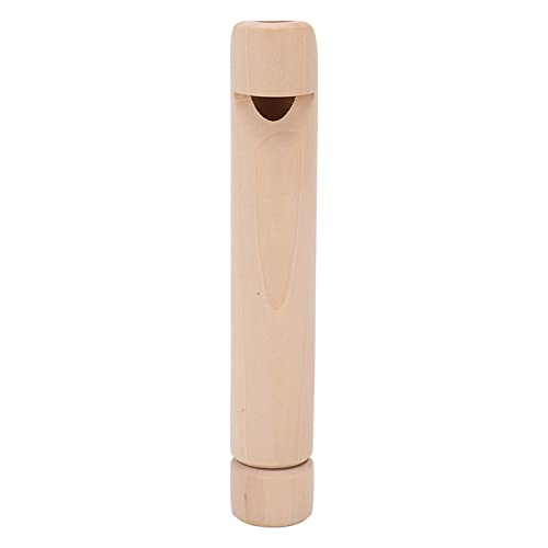 Solide Holzflöte, Slide Whistle Push Pull Voice Change Flute Lerninstrument Spielzeug für (Natürliche Holzfarbe) von VBESTLIFE