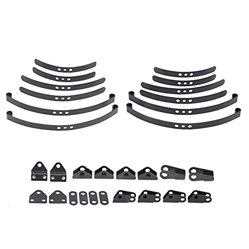 VBESTLIFE RC Blattfeder-Federungssystem Vorne Hinten für 1/14 RC-Traktor-Upgrade-Teile Vorne Hinten Federstoßdämpfer von VBESTLIFE