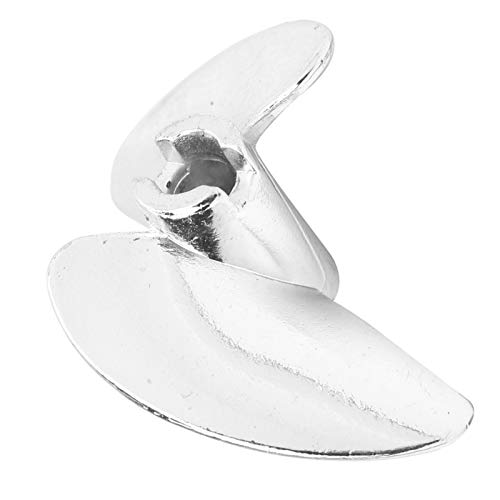 VBESTLIFE RC-Bootspropeller, Aluminiumlegierungspropeller RC-Bootspropeller mit 2 Flügeln Passend für FeiLun FT016 FT007 FT012 FT009 FT011 FT010 FT016 (Silber S) von VBESTLIFE