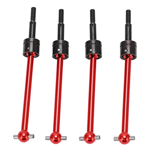 VBESTLIFE RC CVD-Antriebswelle, 4-teiliges Metall-Universal-CVD-Antriebswellen-Set für TT02B 1/10 RC-Car-Upgrade-Teile (Rot) von VBESTLIFE