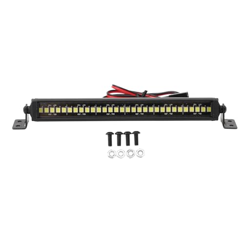 VBESTLIFE Superhelle RC-Lichtleiste mit 30 LEDs, Scheinwerfer aus Aluminiumlegierung für Axial SCX10 1/10 RC Crawler Cars von VBESTLIFE