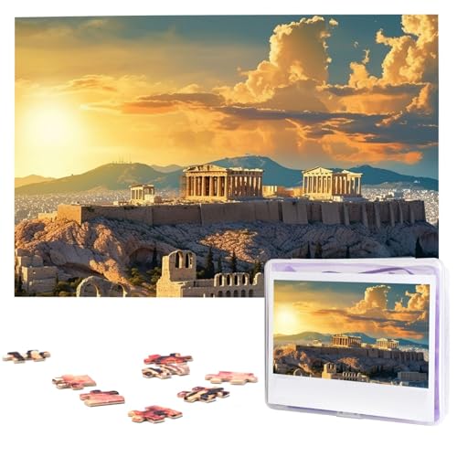 Puzzle für Erwachsene, 1000 Teile, Holzpuzzle, moderne Kunst, Akropolis, Stadtbild, Skyline, anspruchsvolle Puzzles, individuelles Bildpuzzle, personalisiertes Fotopuzzle für Geschenk, Familie Puzzle für Erwachsene, 1000 Teile, Holzpuzzle, moderne Kunst, Akropolis, Stadtbild, Skyline, anspruchsvolle Puzzles, individuelles Bildpuzzle, personalisiertes Fotopuzzle für Geschenk, Familie von VBNTY
