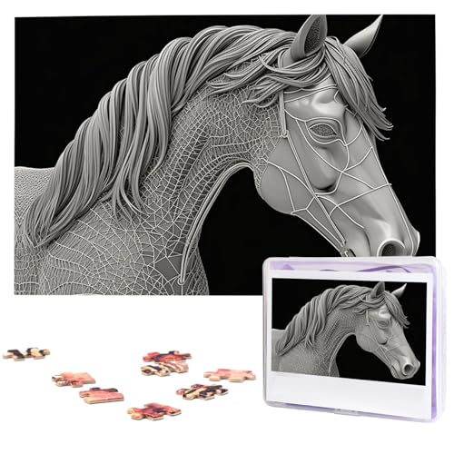 Puzzle für Erwachsene, 1000 Teile, Holzpuzzle, moderne Kunst, Puzzle, 3D-Ansicht, Pferd, herausfordernde Puzzles, individuelles Bild, Puzzle, personalisiertes Fotopuzzle für Geschenk, Familie Puzzle für Erwachsene, 1000 Teile, Holzpuzzle, moderne Kunst, Puzzle, 3D-Ansicht, Pferd, herausfordernde Puzzles, individuelles Bild, Puzzle, personalisiertes Fotopuzzle für Geschenk, Familie von VBNTY