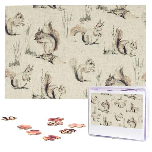Puzzle für Erwachsene, 1000 Teile, Holzpuzzle, moderne Kunst, Puzzle, Eichhörnchen, Hintergrund, herausfordernde Puzzles, individuelles Bild, Puzzle, personalisiertes Fotopuzzle für Geschenk, Familie Puzzle für Erwachsene, 1000 Teile, Holzpuzzle, moderne Kunst, Puzzle, Eichhörnchen, Hintergrund, herausfordernde Puzzles, individuelles Bild, Puzzle, personalisiertes Fotopuzzle für Geschenk, Familie von VBNTY
