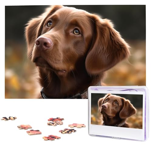 Puzzle für Erwachsene, 1000 Teile, Holzpuzzle, moderne Kunst, Puzzle, Retriever, Hund, herausfordernde Puzzle, individuelles Bild, Puzzle, personalisiertes Fotopuzzle für Geschenk, Familie Puzzle für Erwachsene, 1000 Teile, Holzpuzzle, moderne Kunst, Puzzle, Retriever, Hund, herausfordernde Puzzle, individuelles Bild, Puzzle, personalisiertes Fotopuzzle für Geschenk, Familie von VBNTY