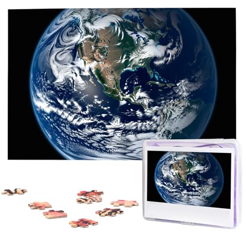 Puzzle für Erwachsene, 1000 Teile, Holzpuzzle, moderne Kunst, Puzzle, blauer Marmor, Erde, herausfordernde Puzzles, individuelles Bild, Puzzle, personalisiertes Fotopuzzle für Geschenk, Familie Puzzle für Erwachsene, 1000 Teile, Holzpuzzle, moderne Kunst, Puzzle, blauer Marmor, Erde, herausfordernde Puzzles, individuelles Bild, Puzzle, personalisiertes Fotopuzzle für Geschenk, Familie von VBNTY