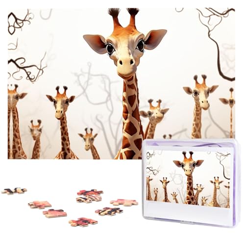Puzzle für Erwachsene, 1000 Teile, Holzpuzzle, moderne Kunst, Puzzle, niedlich, Cartoon, lustige Giraffen, herausfordernde Puzzle, benutzerdefiniertes Bild, Puzzle, personalisiertes Fotopuzzle für Puzzle für Erwachsene, 1000 Teile, Holzpuzzle, moderne Kunst, Puzzle, niedlich, Cartoon, lustige Giraffen, herausfordernde Puzzle, benutzerdefiniertes Bild, Puzzle, personalisiertes Fotopuzzle für von VBNTY