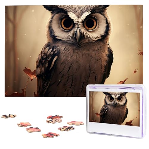 Puzzle für Erwachsene, 1000 Teile, Holzpuzzle, moderne Kunst, Puzzle, niedliche Eule, herausfordernde Puzzles, individuelles Bild, Puzzle, personalisiertes Fotopuzzle für Geschenk, Familie Puzzle für Erwachsene, 1000 Teile, Holzpuzzle, moderne Kunst, Puzzle, niedliche Eule, herausfordernde Puzzles, individuelles Bild, Puzzle, personalisiertes Fotopuzzle für Geschenk, Familie von VBNTY