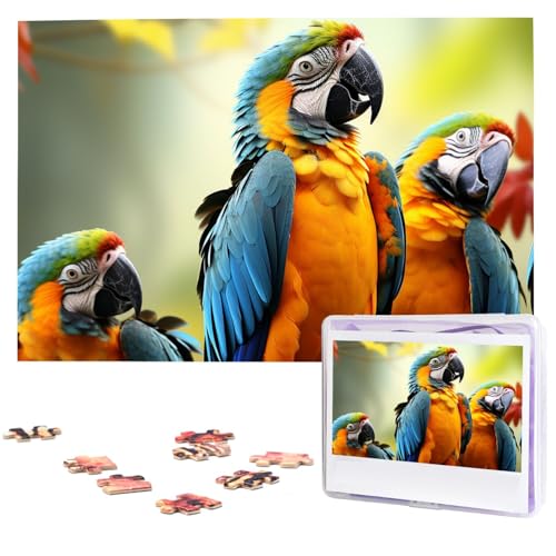 Puzzle für Erwachsene, 1000 Teile, Holzpuzzle, moderne Kunst, Puzzle, niedliche Papageien, herausfordernde Puzzles, individuelles Bild, Puzzle, personalisiertes Fotopuzzle für Geschenk, Familie Puzzle für Erwachsene, 1000 Teile, Holzpuzzle, moderne Kunst, Puzzle, niedliche Papageien, herausfordernde Puzzles, individuelles Bild, Puzzle, personalisiertes Fotopuzzle für Geschenk, Familie von VBNTY