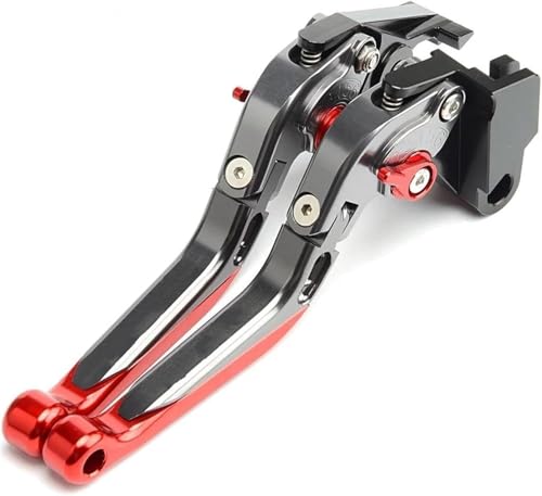 Motorrad Kupplungshebel Für B-King Für BKING 2008 2009 2010 2011 2012 1230 Motorradbremskupplungshebel Ausziehbar Klappbar Verstellbar(Red) von VBVRHAAMZ