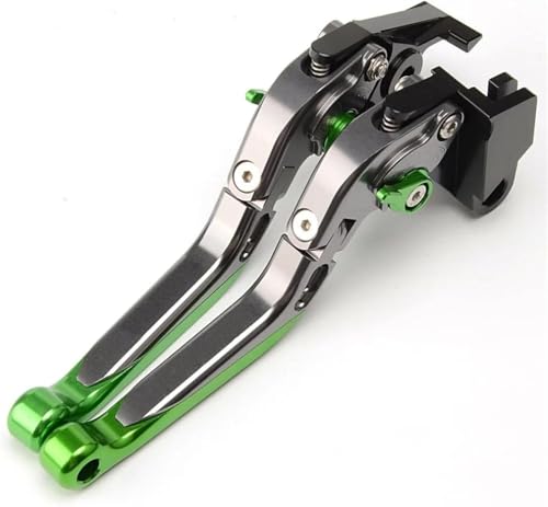 Motorrad Kupplungshebel Für CB650R CBR650R CB CBR 650 R 650R 2019 2020 2021 2022 Motorradbremskupplungshebel Ausziehbar Klappbar Verstellbar(Green) von VBVRHAAMZ