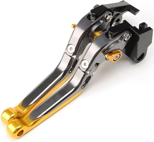 Motorrad Kupplungshebel Für Für Tmax 500 Für Tmax500 2001-2005 2006 2007 246 Motorradbremskupplungshebel Ausziehbar Klappbar Verstellbar(Yellow) von VBVRHAAMZ