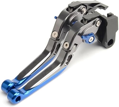 Motorrad Kupplungshebel Für Suzuki GSXR600 GSXR 600 GSX-R600 2004 2005 K4 K5 Motorradbremskupplungshebel Ausziehbar Klappbar Verstellbar(Blue) von VBVRHAAMZ