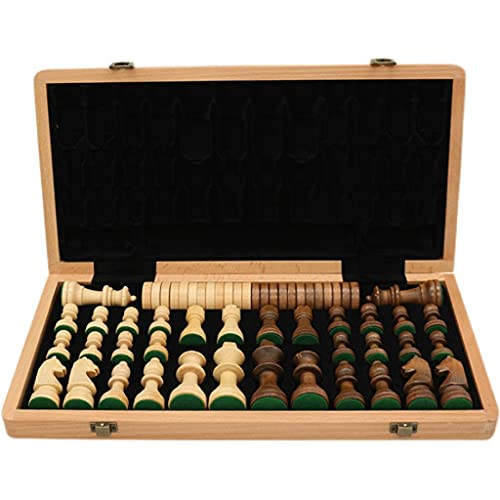 Großes faltbares 2-in-1-Schach-Set für Reisen, inklusive extra Queens Filz-Innenaufbewahrungsset, Geschenke Großes faltbares 2-in-1-Schach-Set für Reisen, inklusive extra Queens Filz-Innenaufbewahrungsset, Geschenke von VCGIIEEWGHJDEW