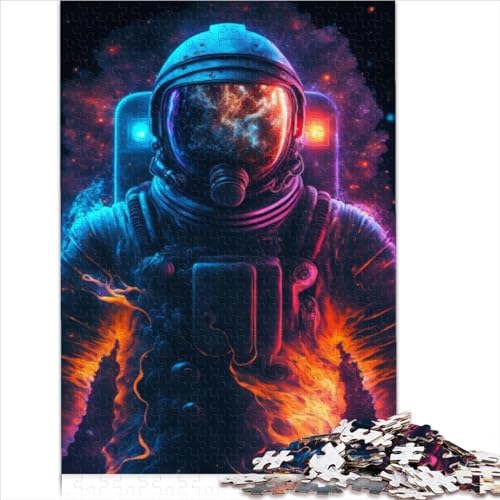 Puzzle 1000 Teile Galaxie Astronauten Puzzle Holzpuzzle Lernspiele Heimdekoration Puzzle 1000 Teile (75 x 50 cm) von VCHICS