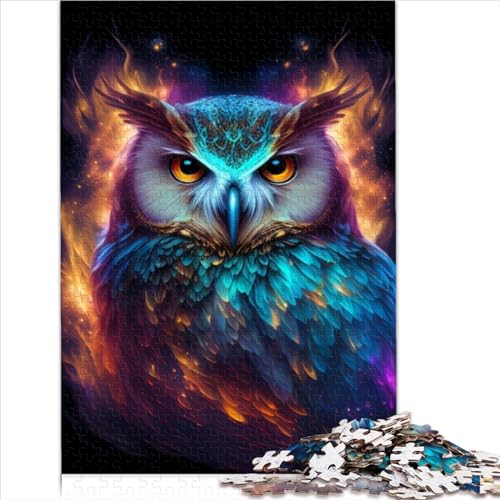 Puzzle 1000 Teile für Erwachsene Nebula Owl v Puzzles für Erwachsene Holzpuzzles Lernspiel 1000 Teile (75x50cm) von VCHICS