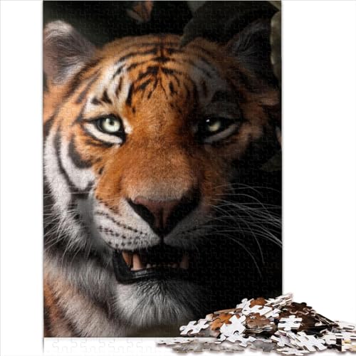 Puzzle mit verstecktem Tiger 1000 Teile Puzzle für Erwachsene und Teenager Puzzle mit Heißluftballon 1000 Teile (75 x 50 cm) von VCHICS