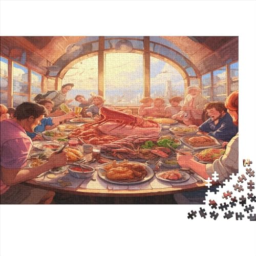 Leckeres Essen Erwachsene Puzzle 1000 Teile Leckeres Essen Wohnkultur Lernspiel Family Challenging Games Geburtstag Entspannung Und Intelligenz 1000pcs (75x50cm) von VCLUST