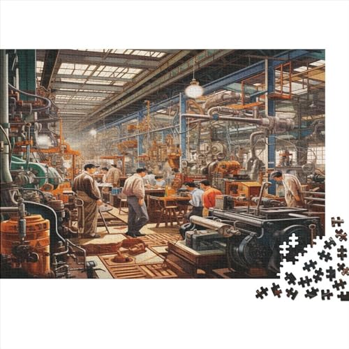 Realistischer Cartoon Für Erwachsene 1000 Teile Stadtleben Puzzle Lernspiel Wohnkultur Family Challenging Games Geburtstag Stress Relief Toy 1000pcs (75x50cm) von VCLUST