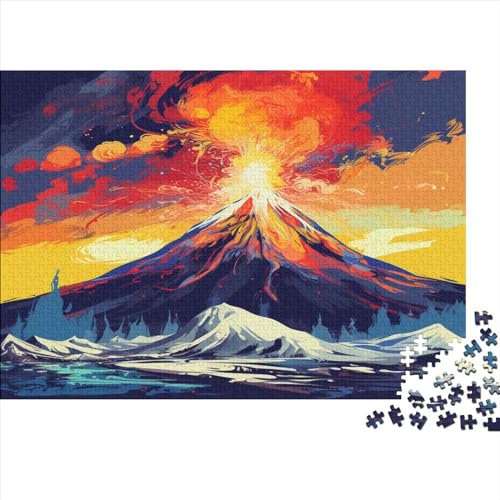 Vulkanische Eruption 1000 Teile Mürrischer Vulkan Erwachsene Puzzles Wohnkultur Lernspiel Geburtstag Geschicklichkeitsspiel Für Die Ganze Familie Stress Relief 1000pcs (7 von VCLUST