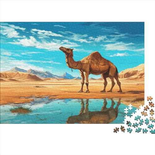 Wüste Boot 1000 Teile Fleißige Tiere Erwachsene Puzzles Geburtstag Wohnkultur Lernspiel Family Challenging Games Stress Relief Toy 1000pcs (75x50cm) von VCLUST