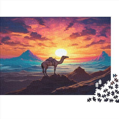 Wüste Boot 1000 Teile Fleißige Tiere Puzzles Erwachsene Geburtstag Lernspiel Moderne Wohnkultur Family Challenging Games Entspannung Und Intelligenz 1000pcs (75x50cm) von VCLUST