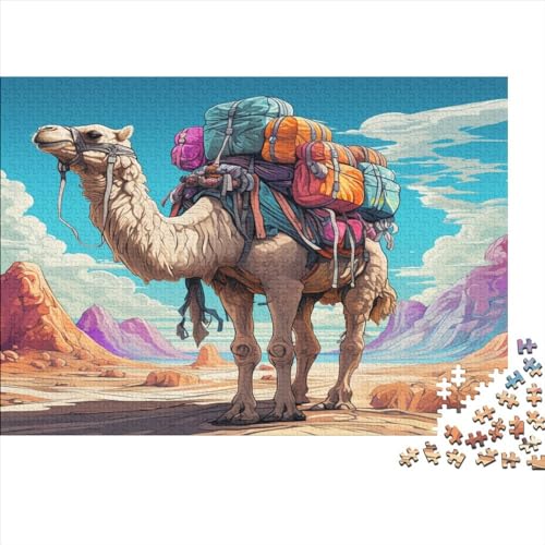 Wüste Boot Erwachsene Puzzle 1000 Teile Fleißige Tiere Geburtstag Lernspiel Home Decor Geschicklichkeitsspiel Für Die Ganze Familie Stress Relief 1000pcs (75x50cm) von VCLUST