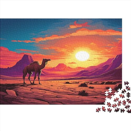 Wüste Boot Puzzle Erwachsene 1000 Teile Fleißige Tiere Family Challenging Games Educational Game Wohnkultur Geburtstag Stress Relief 1000pcs (75x50cm) von VCLUST