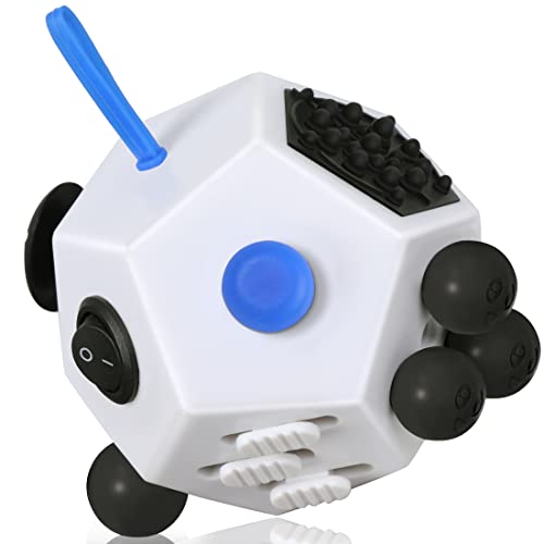 VCOSTORE Fidget Cube mit 12 Seiten - Infinity Cube Fidget Anti Stress Würfel Spielzeug für alle Altersklassen mit ADHS, ADD, ASD, ADHD von VCOSTORE