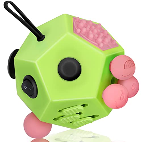 VCOSTORE Fidget Cube mit 12 Seiten - Infinity Cube Fidget Anti Stress Würfel Spielzeug für alle Altersklassen mit ADHS, ADD, ASD, ADHD von VCOSTORE