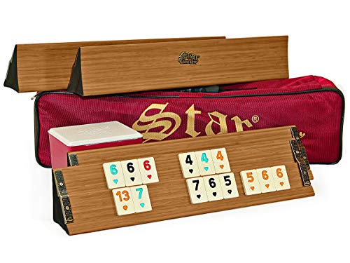 VD Vatan Original Premium Okey Rummy Türkische Okey Spiel Rummy Romee aus Schwere Holz (Hell Braun) von VD Vatan