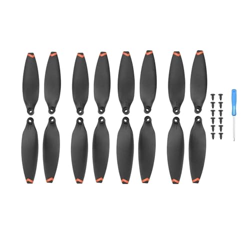 8/16 Stück Schnellverschluss-Propeller, kompatibel mit FIMI X8 Mini/Mini V2 Drone, leichte Requisiten, Klingenflügel-Lüfter, Zubehör, Ersatzschrauben-Kits(16pcs Orange) von VDAMTPOGZ