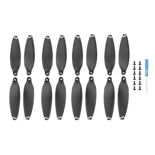 8/16 Stück Schnellverschluss-Propeller, kompatibel mit FIMI X8 Mini/Mini V2 Drone, leichte Requisiten, Klingenflügel-Lüfter, Zubehör, Ersatzschrauben-Kits(16pcs White) von VDAMTPOGZ