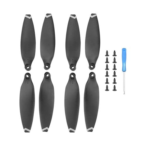 8/16 Stück Schnellverschluss-Propeller, kompatibel mit FIMI X8 Mini/Mini V2 Drone, leichte Requisiten, Klingenflügel-Lüfter, Zubehör, Ersatzschrauben-Kits(8pcs White) von VDAMTPOGZ