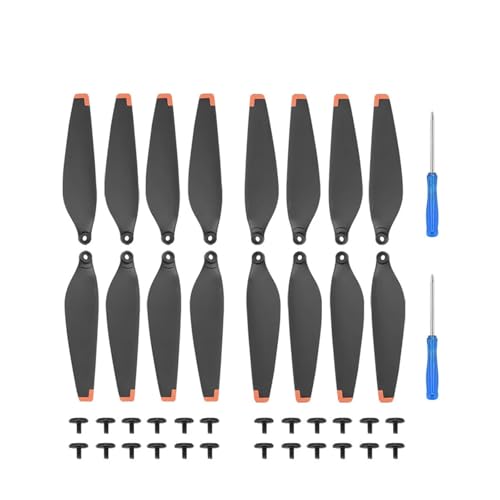 Propeller kompatibel for DJI Mini 4 Pro, geräuscharme und schnell lösbare Ersatzblätter, Propellerflügel, Drohnenzubehör(16Propeller 24Screw) von VDAMTPOGZ