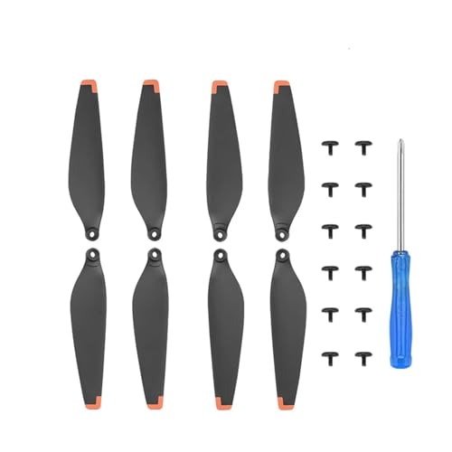 Propeller kompatibel for DJI Mini 4 Pro, geräuscharme und schnell lösbare Ersatzblätter, Propellerflügel, Drohnenzubehör(8xPropeller 12xScrew) von VDAMTPOGZ