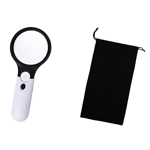 Objektträger und Deckgläser, Handbeleuchtetes Mikroskop-Zubehör-Set 3 X 45 mit 3 LEDs und Folien, mehrfarbig(B and bag) von VDCVADKYE
