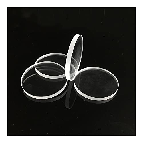 Objektträger und Deckgläser, Mikroskop-Flachglaslinse, 2er-Pack, Durchmesser 40–60 mm, Dicke 5, Temperglas(60mm) von VDCVADKYE